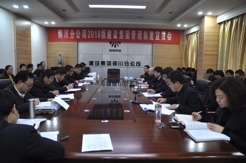 銅川分公司召開落實(shí)2018版建設(shè)集團(tuán)管理制度宣貫會(huì)