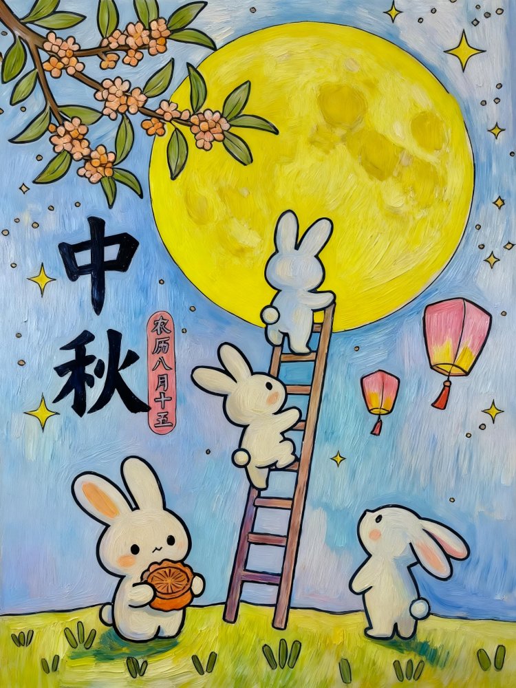喜迎團圓月，妙筆繪中秋